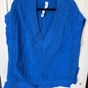 Lululemon Athletica Blue Knit Sweater Vest